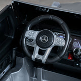 Volante Mercedes e cruscotto della mini auto Classe G Full per bambini