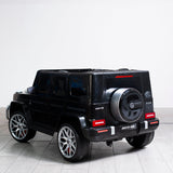 Mercedes Classe G Full per bambini nera - vista posteriore con ruota di scorta